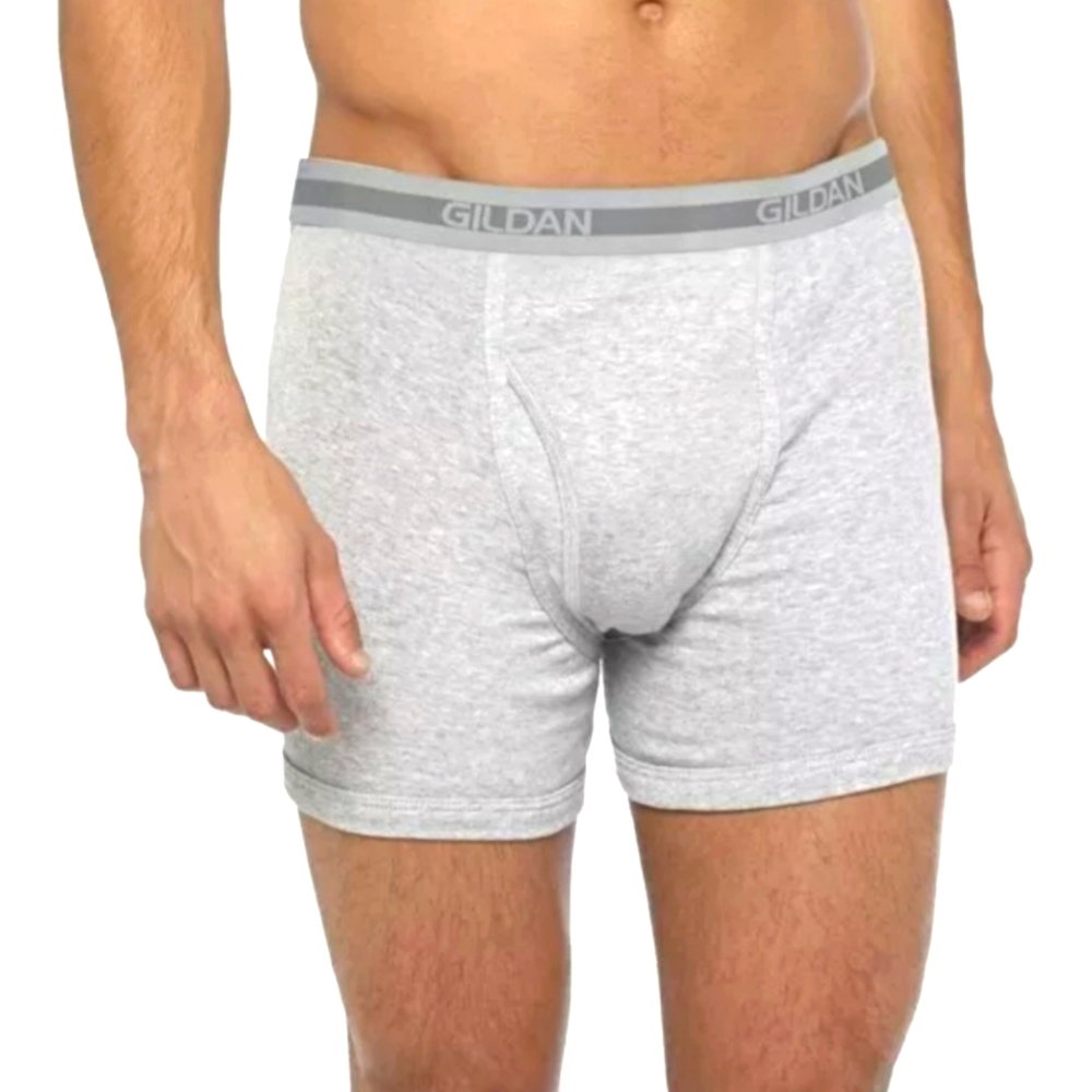 4 Packs 2XL Gildan Boxer Briefs 100% Cotton Premium Waistband Underwear